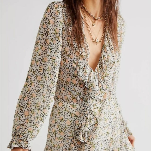 NEW Free People Gigi Printed Maxi - Picture 5 of 13